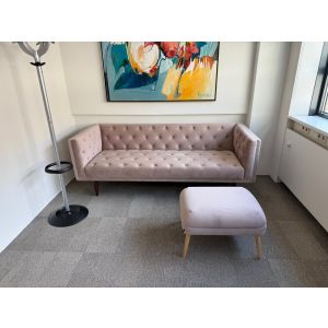 Bank met bijpassende poef (bank069)
