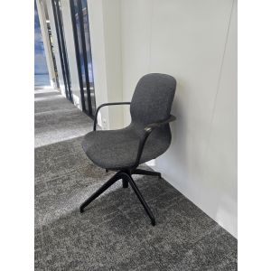 Draaibare vergaderstoel grijs (vs753)