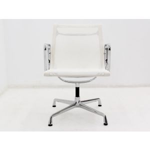 Vitra EA108 wit netwave vergaderstoel (VS2933) 