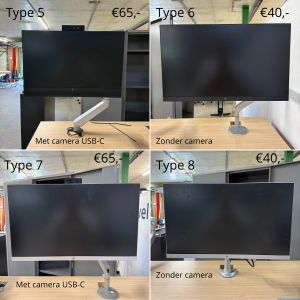 HP monitors, verschillende typen