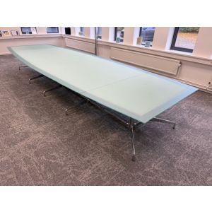 Glazen vitra vergadertafel (vt980)