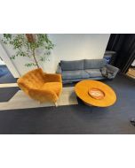 Bank met fauteuil en salontafel (bank074)
